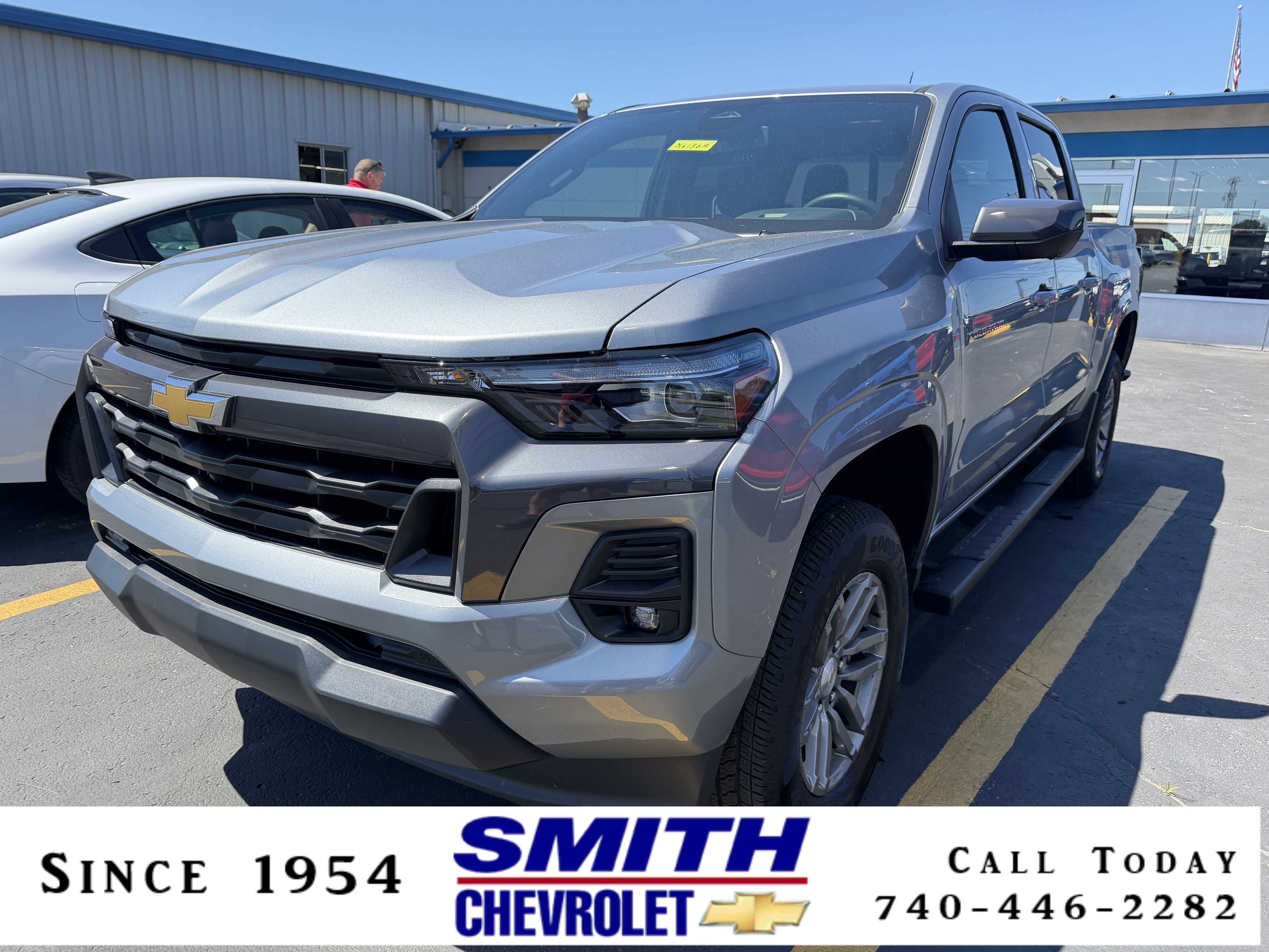 2025 Chevrolet Colorado WT/LT in Sterling Gray Metallic — front three-quarter view