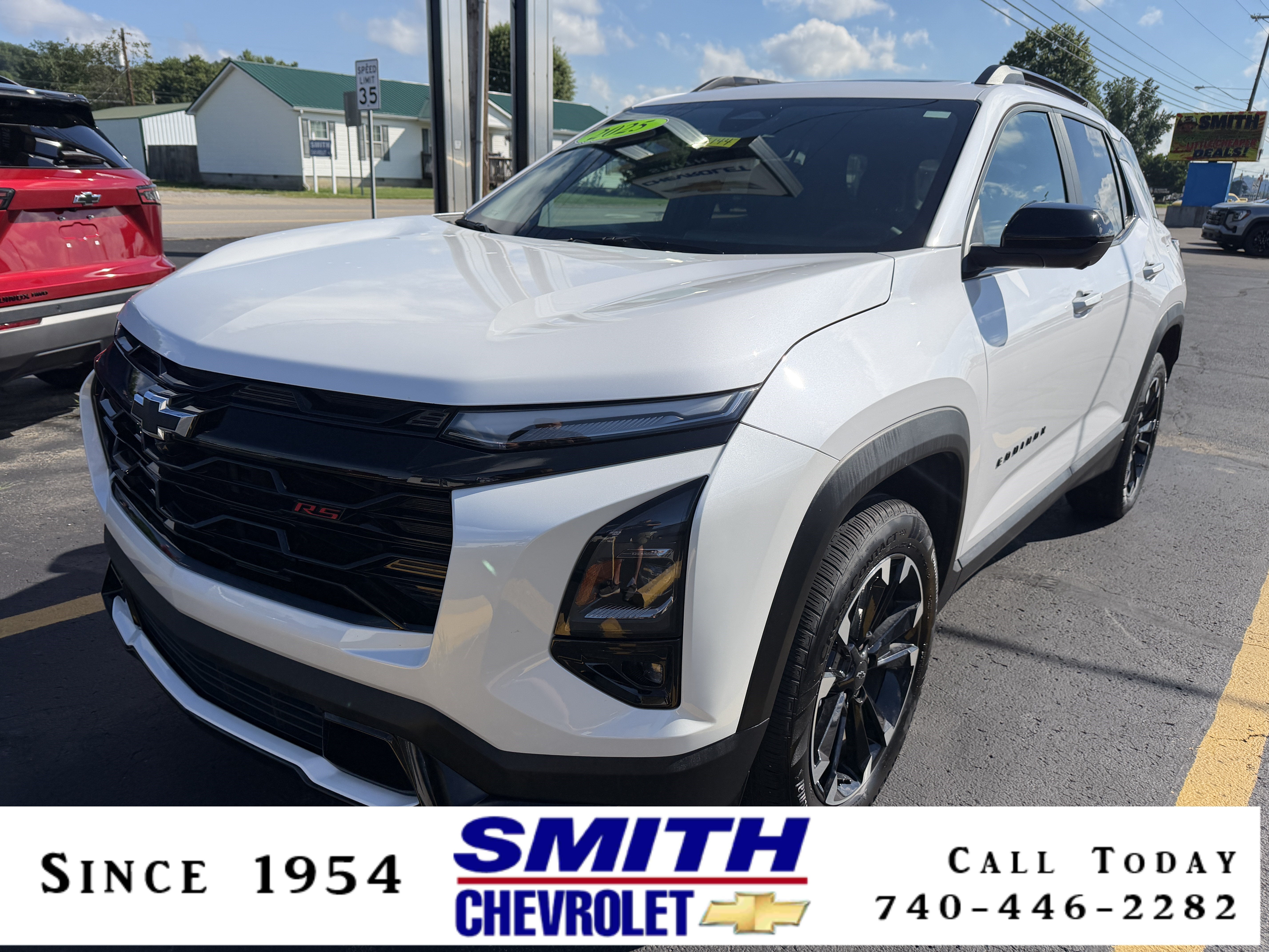 2025 Chevrolet Equinox RS in Iridescent Pearl Tricoat — front three-quarter view