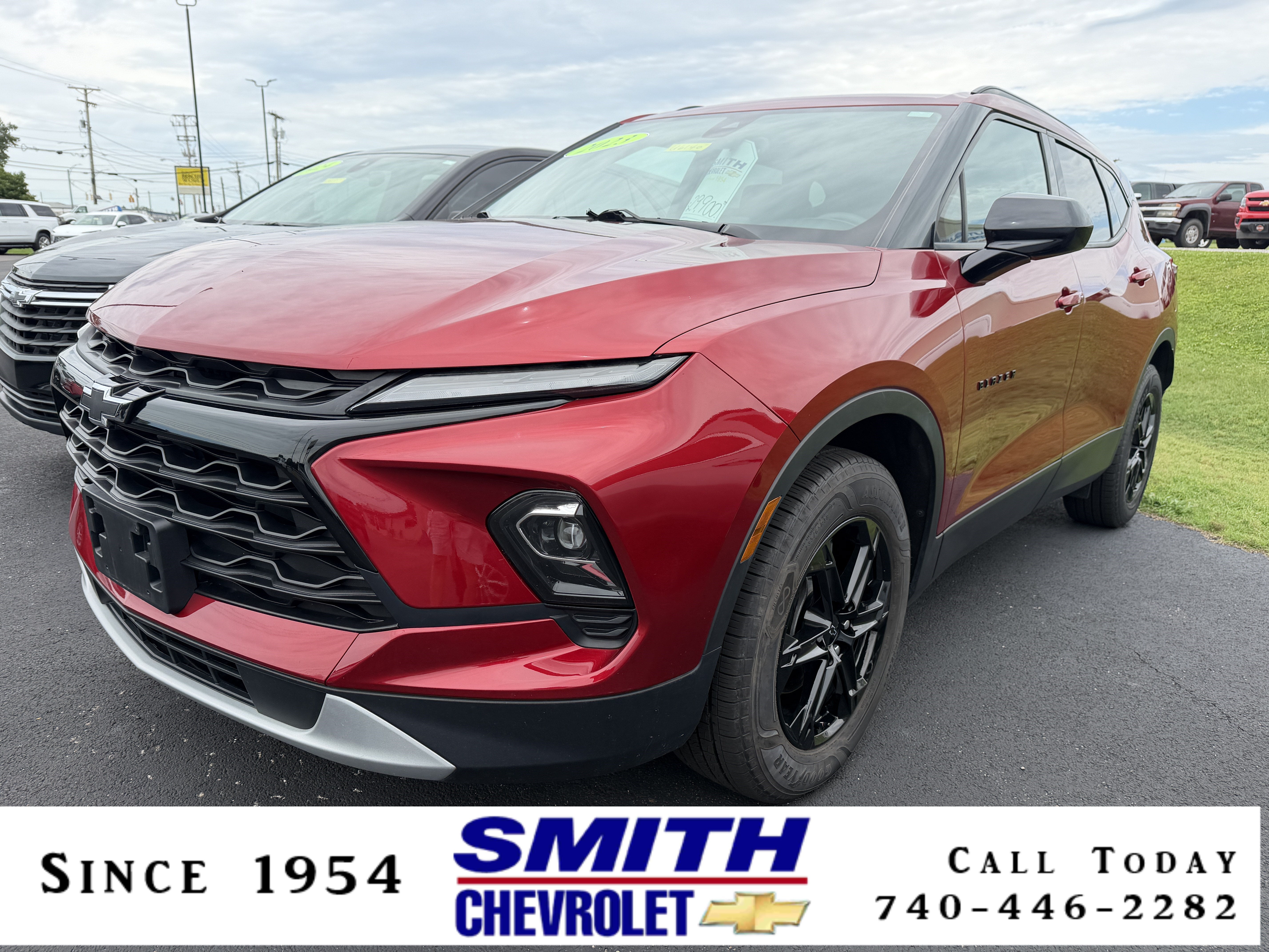 2023 Chevrolet Blazer 2LT in Radiant Red Tintcoat — front three-quarter view